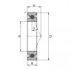 100 mm x 140 mm x 20 mm  FAG HC71920-E-T-P4S الاتصال الكرات الزاوي