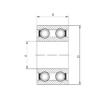 25 mm x 52 mm x 18 mm  ISO 4205 الكرات الأخدود العميق