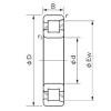 200 mm x 420 mm x 80 mm  NACHI NF 340 محامل أسطوانية