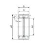 190 mm x 290 mm x 136 mm  NACHI E5038 محامل أسطوانية