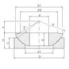 140 mm x 260 mm x 61 mm  ISO GE140AW محامل عادي