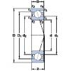 12 mm x 32 mm x 10 mm  SKF 7201 CD/HCP4A الاتصال الكرات الزاوي