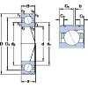 180 mm x 280 mm x 46 mm  SKF 7036 ACD/HCP4AL الاتصال الكرات الزاوي