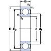 50 mm x 80 mm x 16 mm  SKF 6010-2Z الكرات الأخدود العميق