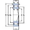 10 mm x 26 mm x 8 mm  SKF S7000 ACE/HCP4A الاتصال الكرات الزاوي