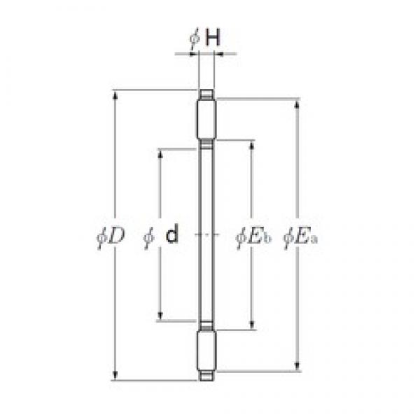 NTN AXK1110 محامل إبرة الأسطوانة #3 image