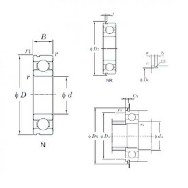 65 mm x 120 mm x 23 mm  KOYO 6213N الكرات الأخدود العميق #3 image