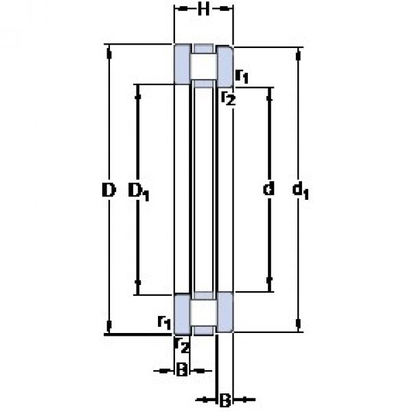 530 mm x 710 mm x 30 mm  SKF 358060 المحامل الدوارة الاتجاه #3 image