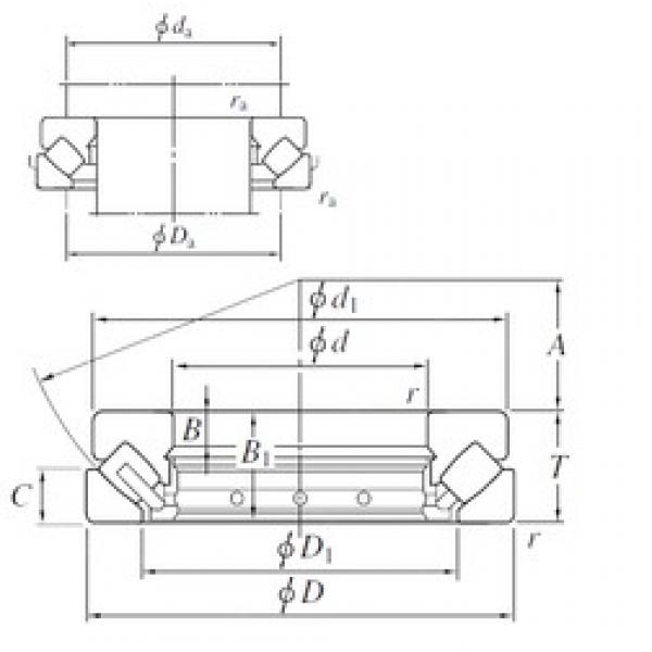 190 mm x 380 mm x 41 mm  KOYO 29438R المحامل الدوارة الاتجاه #3 image