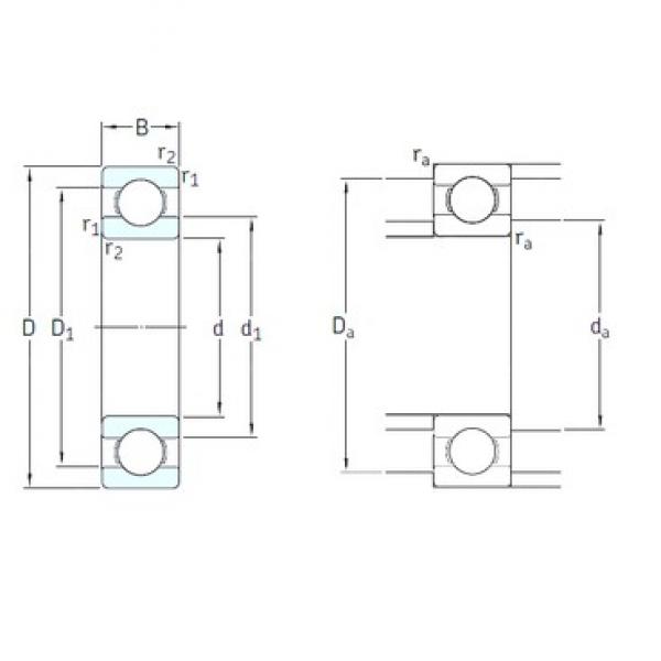 5 mm x 16 mm x 5 mm  SKF 625-2RZTN9/HC5C3WTF1 الكرات الأخدود العميق #3 image