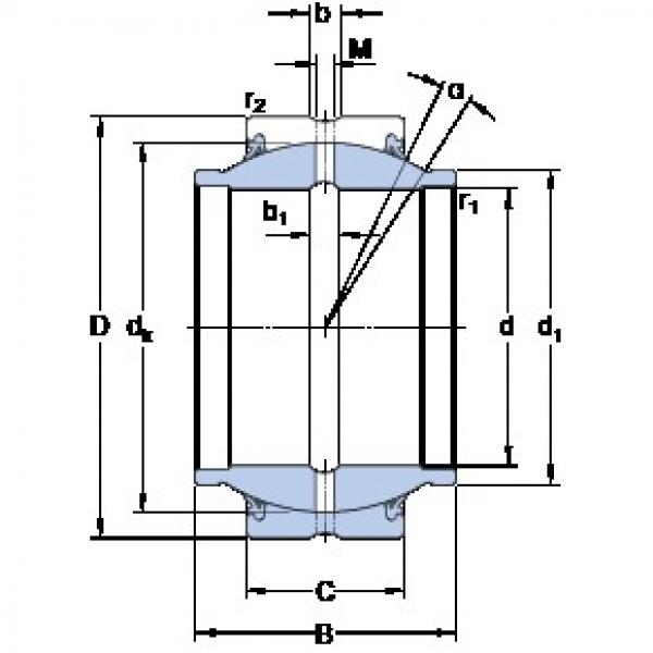 45 mm x 68 mm x 40 mm  SKF GEM 45 ES-2RS محامل عادي #3 image