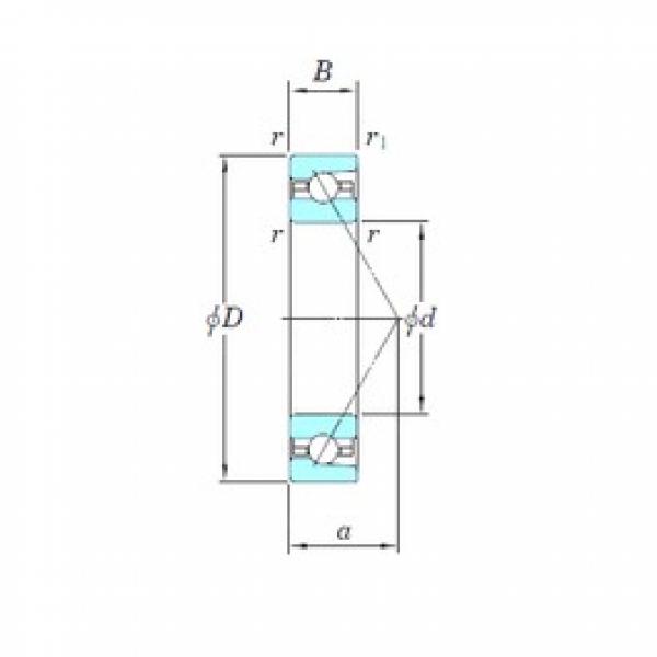 140 mm x 210 mm x 33 mm  KOYO HAR028 الاتصال الكرات الزاوي #3 image