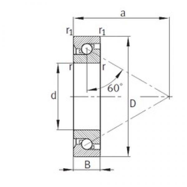 30 mm x 62 mm x 16 mm  FAG 7602030-TVP فحوى الكرات #3 image