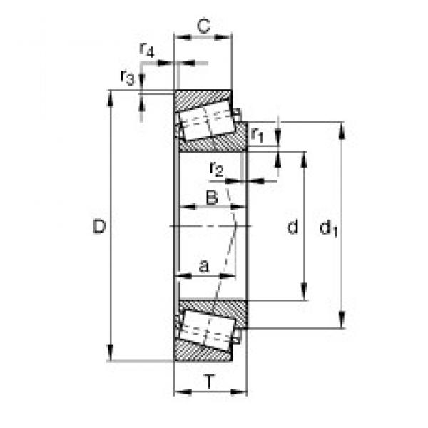 140 mm x 300 mm x 102 mm  FAG 32328-A تناقص الأسطوانة المحامل #3 image