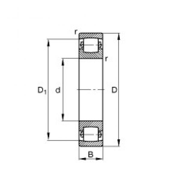 30 mm x 62 mm x 16 mm  FAG 20206-TVP محامل كروية #3 image