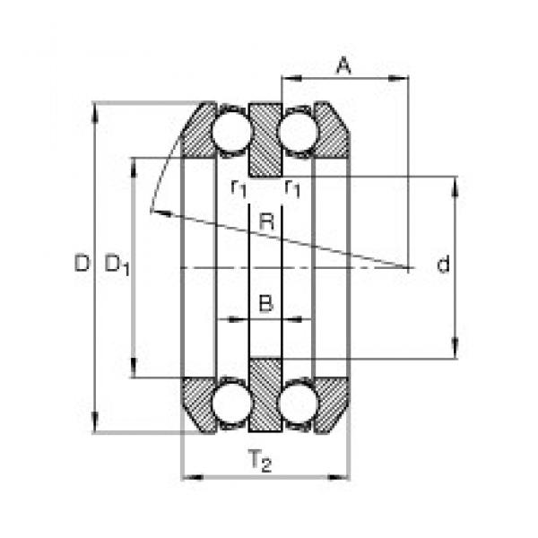 60 mm x 135 mm x 18 mm  FAG 54315 فحوى الكرات #3 image