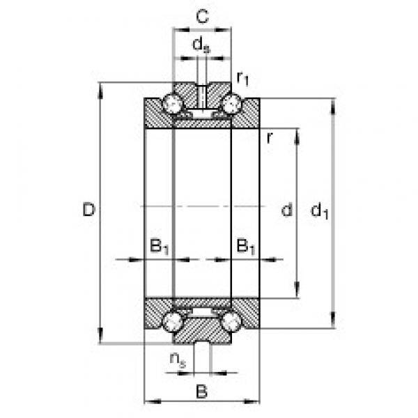 52 mm x 80 mm x 38 mm  FAG 234710-M-SP فحوى الكرات #3 image