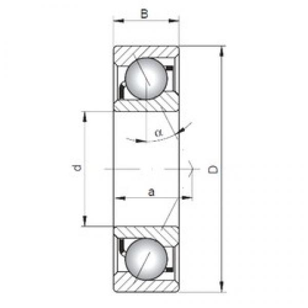 25 mm x 47 mm x 12 mm  ISO 7005 C الاتصال الكرات الزاوي #3 image