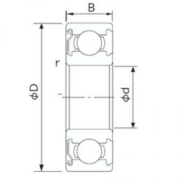 30 mm x 47 mm x 9 mm  CYSD 6906-Z الكرات الأخدود العميق #3 image