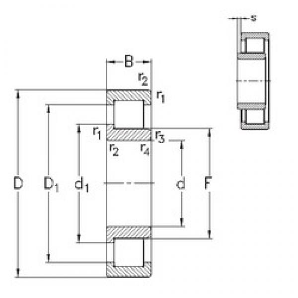 40 mm x 90 mm x 23 mm  NKE NJ308-E-TVP3 محامل أسطوانية #3 image