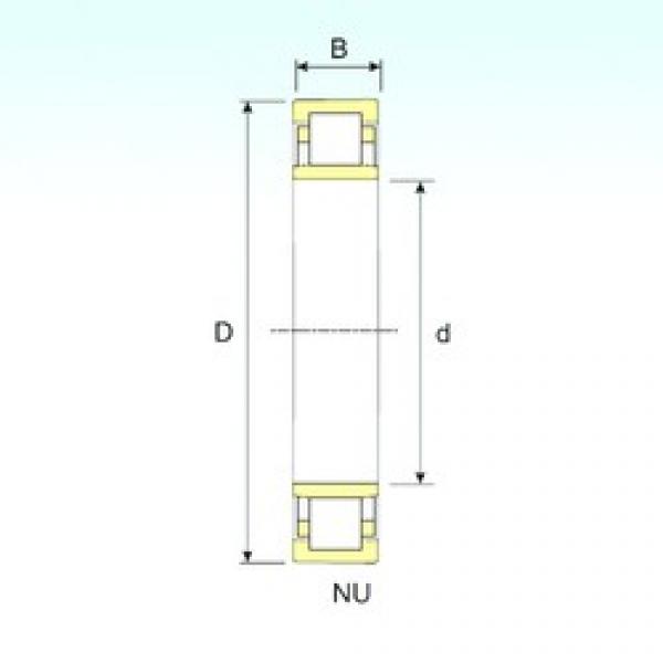 380 mm x 680 mm x 175 mm  ISB NU 2276 محامل أسطوانية #3 image