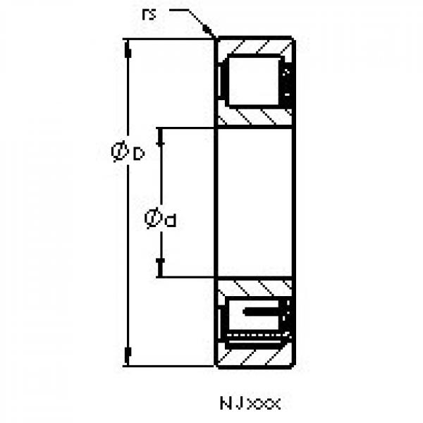 AST NJ405 M محامل أسطوانية #3 image