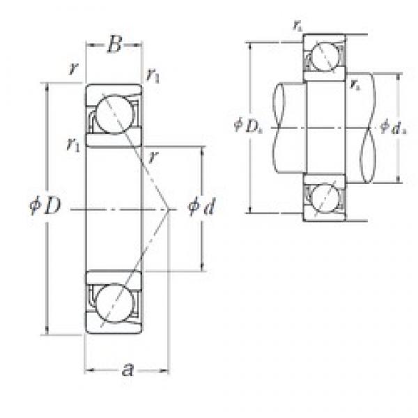 55 mm x 120 mm x 29 mm  NSK 7311 A الاتصال الكرات الزاوي #3 image