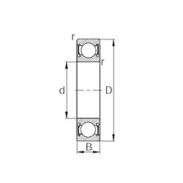 95 mm x 200 mm x 45 mm  CYSD 6319-2RS الكرات الأخدود العميق #3 image