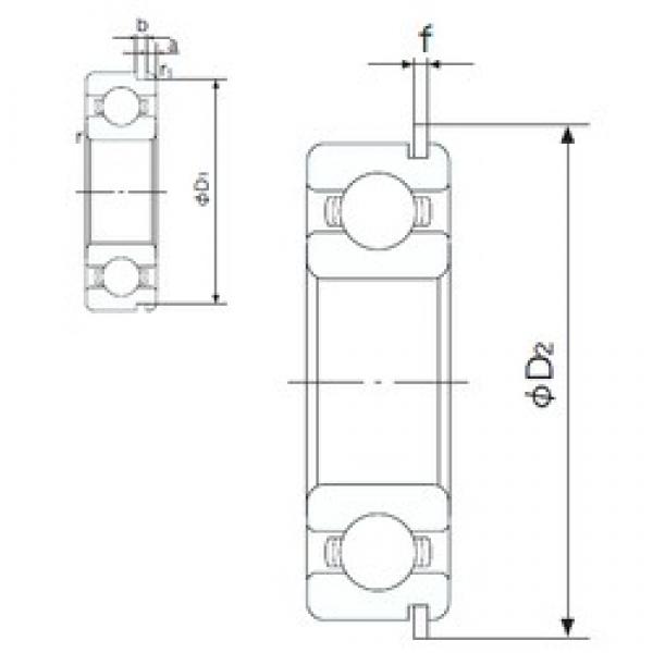 90 mm x 160 mm x 30 mm  NACHI 6218NR الكرات الأخدود العميق #3 image