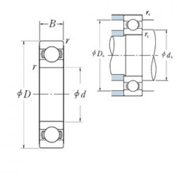 110 mm x 170 mm x 19 mm  NSK 16022 الكرات الأخدود العميق #3 image