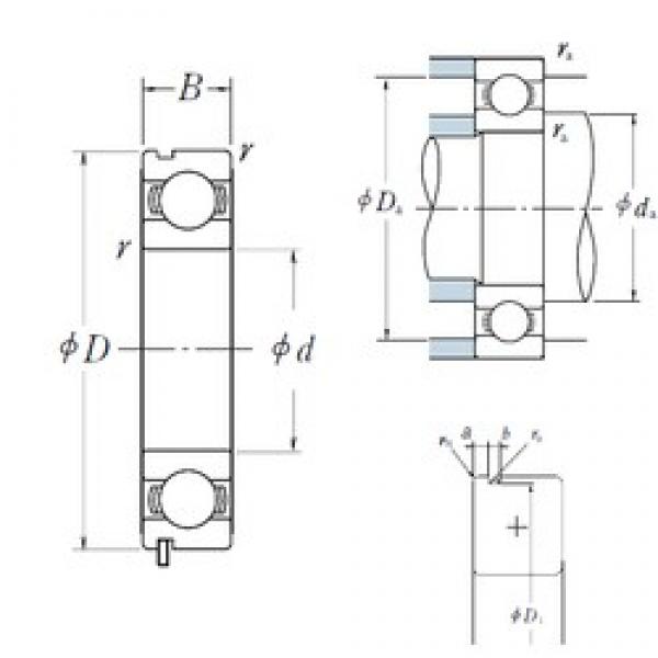 150 mm x 190 mm x 20 mm  NSK 6830N الكرات الأخدود العميق #3 image