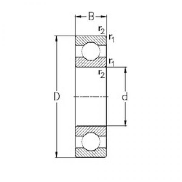 105 mm x 160 mm x 18 mm  NKE 16021 الكرات الأخدود العميق #3 image