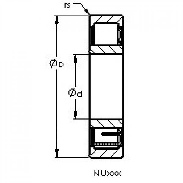 AST NU217 E محامل أسطوانية #3 image