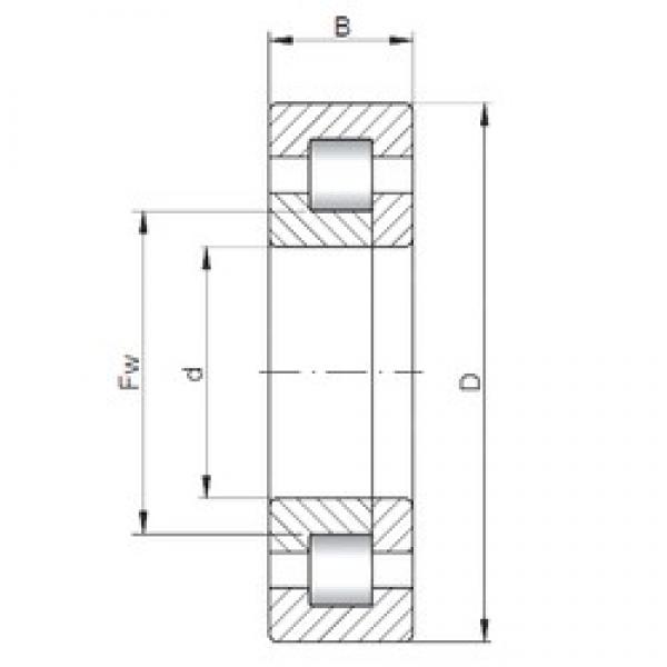 360 mm x 540 mm x 82 mm  ISO NUP1072 محامل أسطوانية #3 image