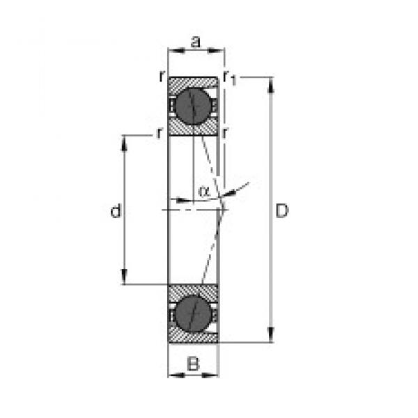 65 mm x 90 mm x 13 mm  FAG HCB71913-C-T-P4S الاتصال الكرات الزاوي #3 image