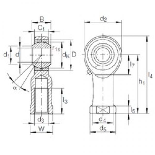 6 mm x 16 mm x 9 mm  INA GIKFL 6 PB محامل عادي #3 image