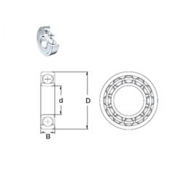 10 mm x 15 mm x 4 mm  ZEN S61700-2Z الكرات الأخدود العميق #3 image