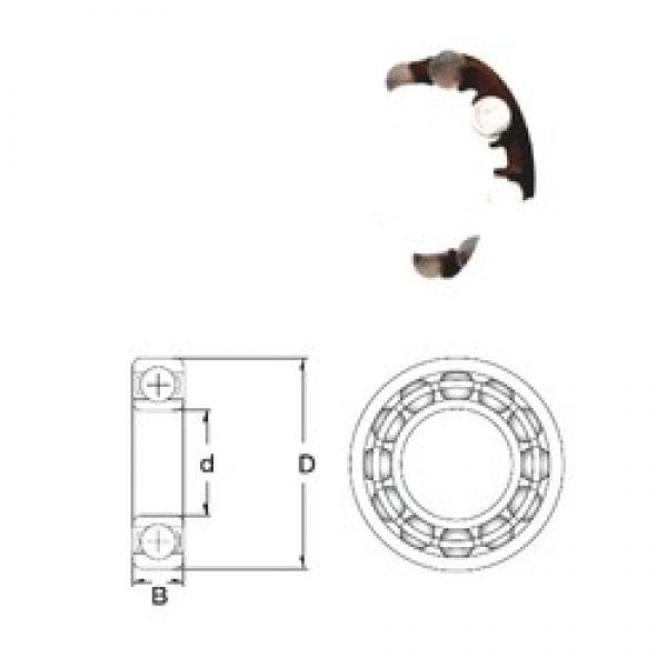 17 mm x 47 mm x 14 mm  ZEN P6303-GB الكرات الأخدود العميق #3 image