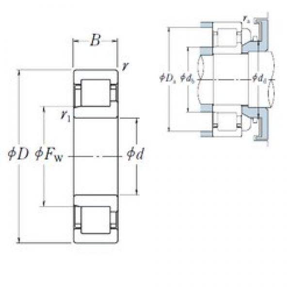 50 mm x 80 mm x 16 mm  NSK NJ1010 محامل أسطوانية #3 image