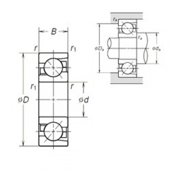 70 mm x 150 mm x 35 mm  NSK 7314BEA الاتصال الكرات الزاوي #3 image