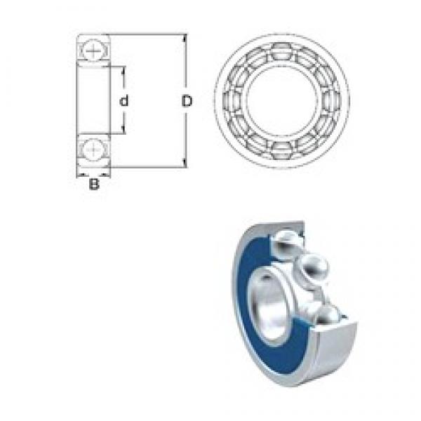 6 mm x 16 mm x 5 mm  ZEN 696A-2RS الكرات الأخدود العميق #3 image