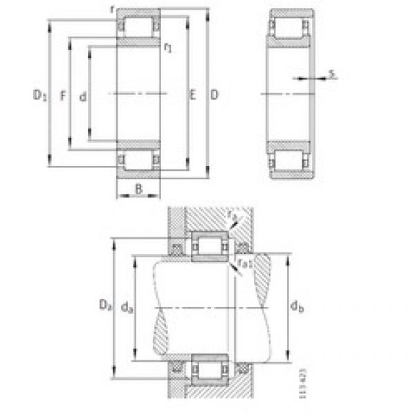 260 mm x 540 mm x 102 mm  FAG NU352-E-M1 محامل أسطوانية #3 image