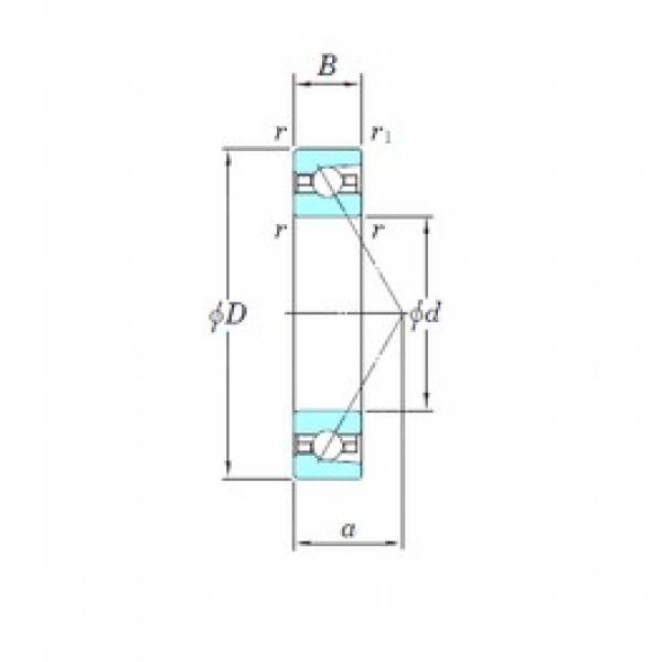 50 mm x 72 mm x 12 mm  KOYO 3NCHAR910 الاتصال الكرات الزاوي #3 image