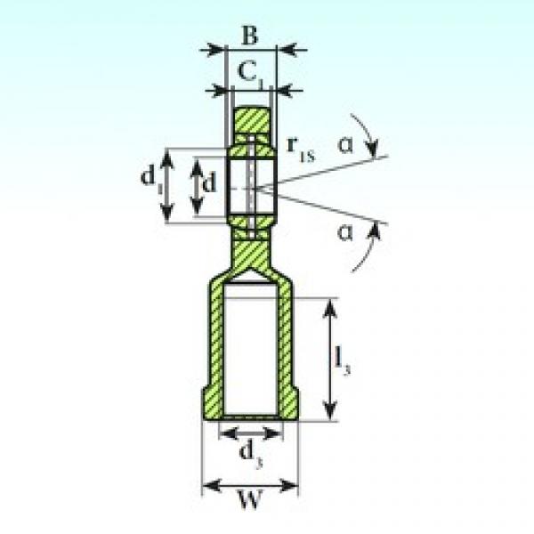 20 mm x 35 mm x 16 mm  ISB SI 20 ES محامل عادي #3 image