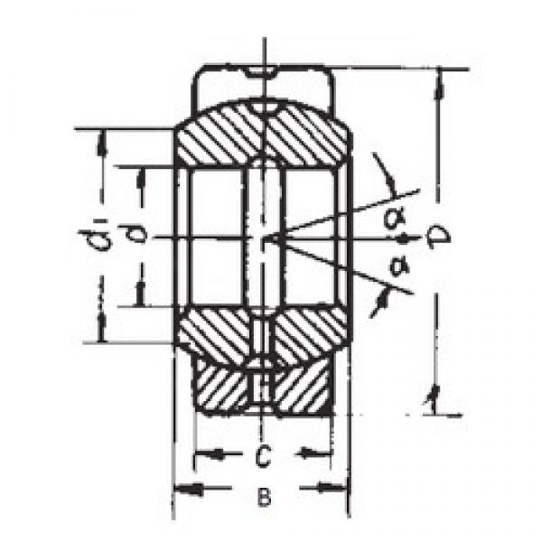 160 mm x 230 mm x 105 mm  FBJ GE160ES محامل عادي #3 image