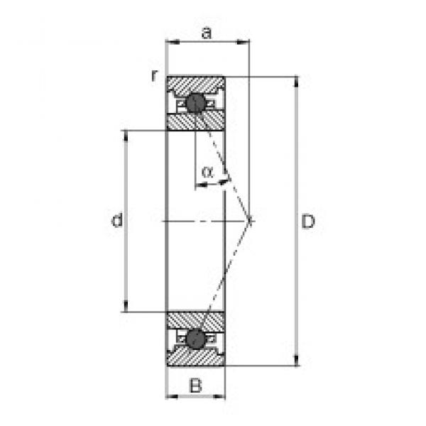 100 mm x 140 mm x 20 mm  FAG HC71920-E-T-P4S الاتصال الكرات الزاوي #3 image