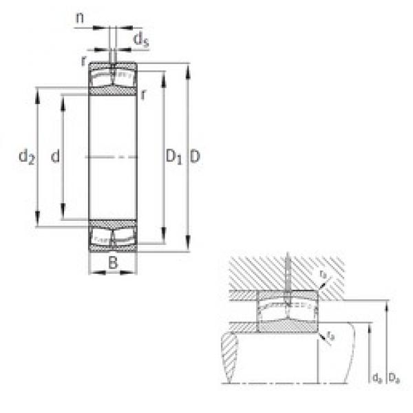 200 mm x 340 mm x 112 mm  FAG 23140-B-MB محامل كروية #3 image