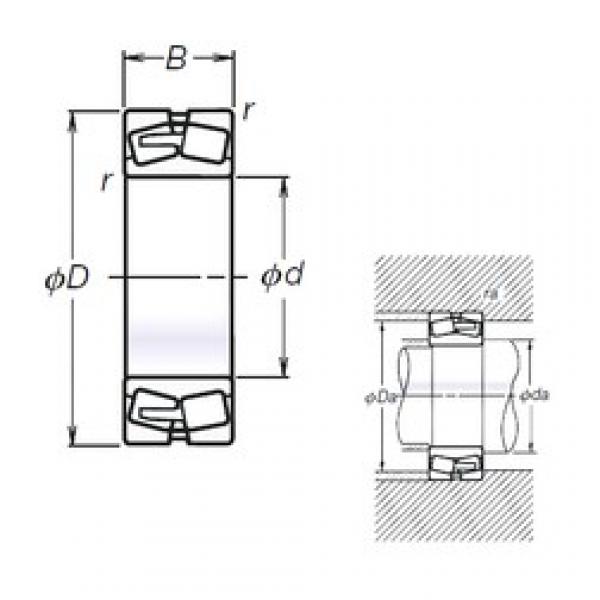 110 mm x 200 mm x 69,8 mm  NSK TL23222CE4 محامل كروية #3 image