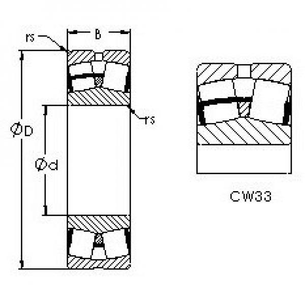 AST 22209CW33 محامل كروية #3 image