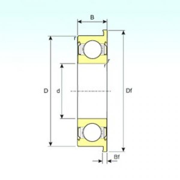 8 mm x 22 mm x 7 mm  ISB F608ZZ الكرات الأخدود العميق #3 image